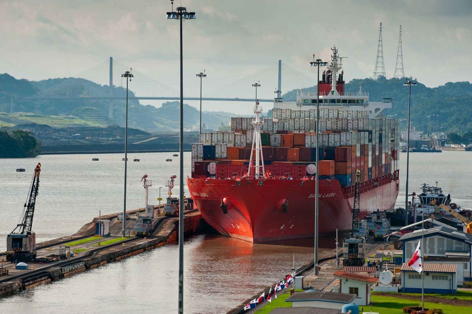 Esclusas de Miraflores en el Canal de Panamá